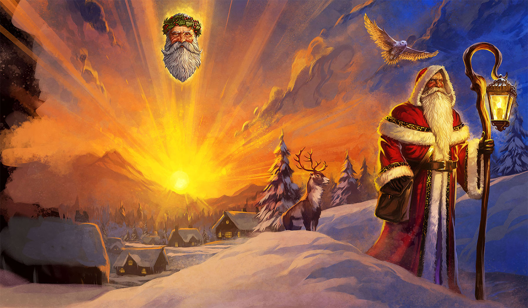 Figura Obscura Father Christmas art by Nate Baertsch